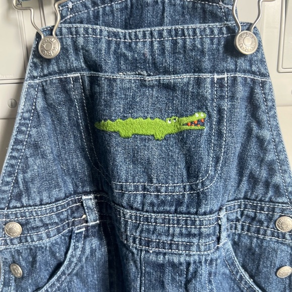 Kru Little Denim Jungle Friends Overalls Size 24 Months Y2K - Picture 2 of 8